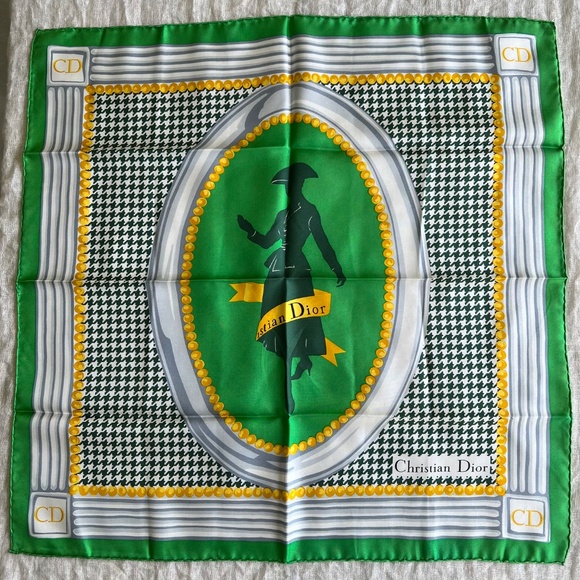 Rare Christian Dior Vintage Silk Scarf – “Le New Look” / Miss Dior Tribute - Picture 1 of 10